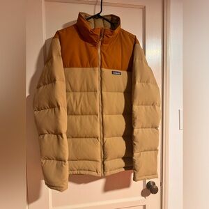 Patagonia Bivy Down two-tone Jacket.